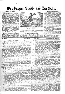 Würzburger Stadt- und Landbote Freitag 11. Oktober 1872