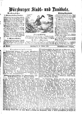 Würzburger Stadt- und Landbote Freitag 18. Oktober 1872