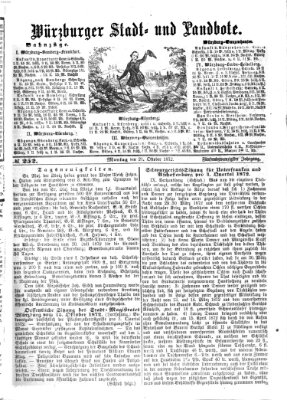 Würzburger Stadt- und Landbote Montag 21. Oktober 1872