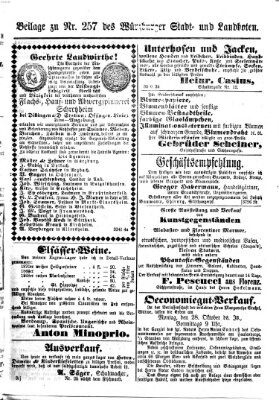 Würzburger Stadt- und Landbote Samstag 26. Oktober 1872