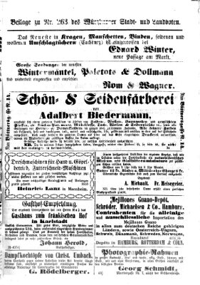 Würzburger Stadt- und Landbote Samstag 2. November 1872