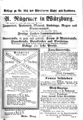 Würzburger Stadt- und Landbote Montag 4. November 1872