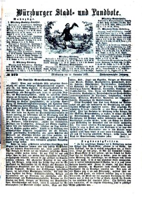 Würzburger Stadt- und Landbote Mittwoch 13. November 1872