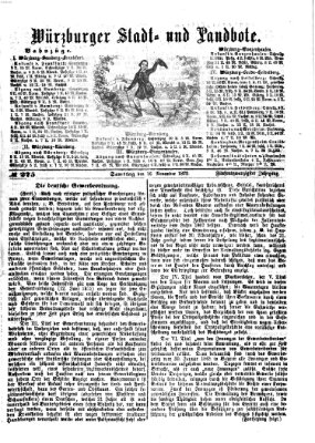 Würzburger Stadt- und Landbote Samstag 16. November 1872