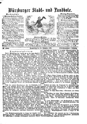 Würzburger Stadt- und Landbote Samstag 23. November 1872