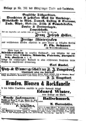 Würzburger Stadt- und Landbote Samstag 23. November 1872