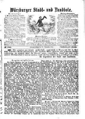 Würzburger Stadt- und Landbote Donnerstag 28. November 1872