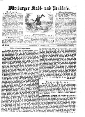 Würzburger Stadt- und Landbote Freitag 29. November 1872