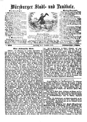 Würzburger Stadt- und Landbote Freitag 6. Dezember 1872