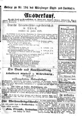 Würzburger Stadt- und Landbote Montag 9. Dezember 1872