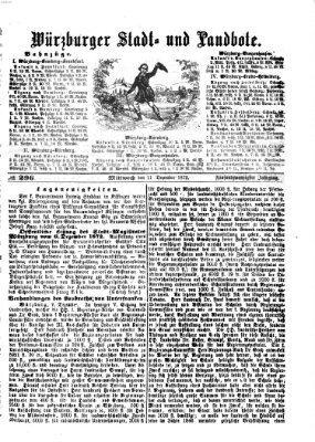 Würzburger Stadt- und Landbote Mittwoch 11. Dezember 1872