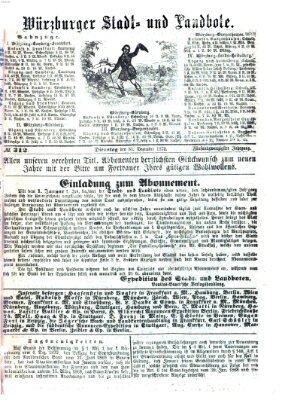 Würzburger Stadt- und Landbote Dienstag 31. Dezember 1872