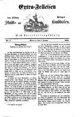 Extra-Felleisen (Würzburger Stadt- und Landbote) Dienstag 2. Januar 1872