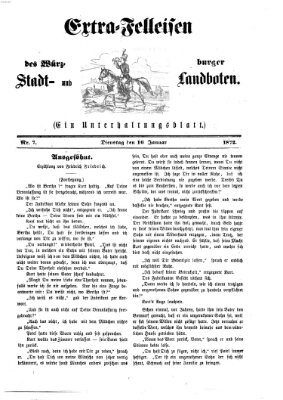 Extra-Felleisen (Würzburger Stadt- und Landbote) Dienstag 16. Januar 1872