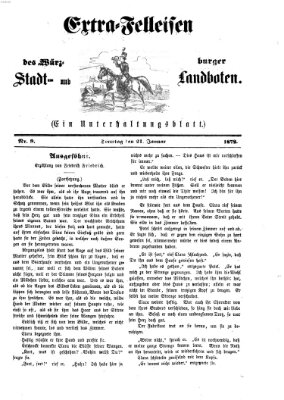 Extra-Felleisen (Würzburger Stadt- und Landbote) Sonntag 21. Januar 1872