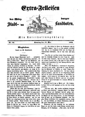 Extra-Felleisen (Würzburger Stadt- und Landbote) Sonntag 19. Mai 1872