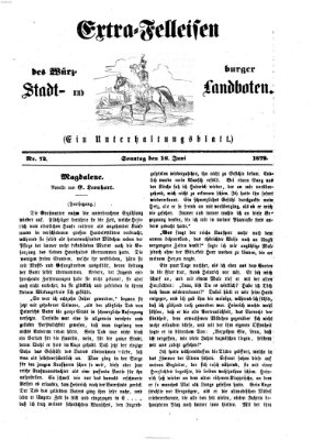 Extra-Felleisen (Würzburger Stadt- und Landbote) Sonntag 16. Juni 1872