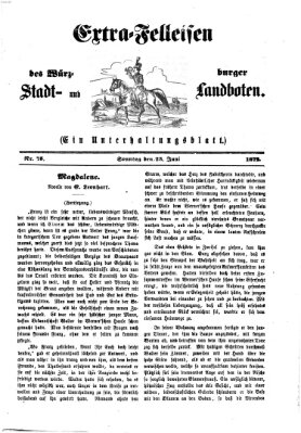 Extra-Felleisen (Würzburger Stadt- und Landbote) Sonntag 23. Juni 1872