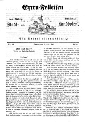 Extra-Felleisen (Würzburger Stadt- und Landbote) Donnerstag 25. Juli 1872