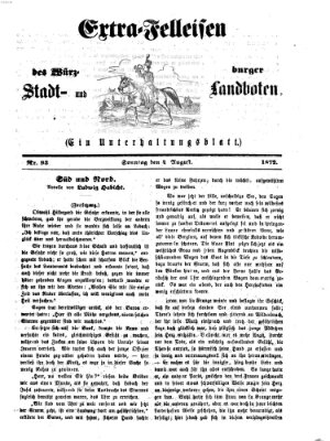 Extra-Felleisen (Würzburger Stadt- und Landbote) Sonntag 4. August 1872