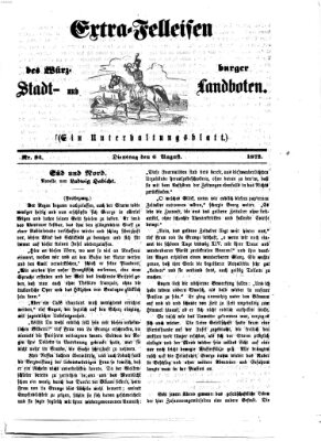 Extra-Felleisen (Würzburger Stadt- und Landbote) Dienstag 6. August 1872