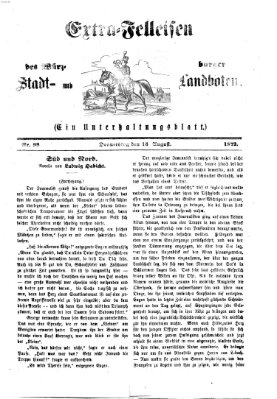 Extra-Felleisen (Würzburger Stadt- und Landbote) Donnerstag 15. August 1872