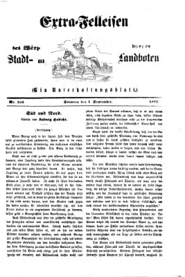 Extra-Felleisen (Würzburger Stadt- und Landbote) Sonntag 1. September 1872