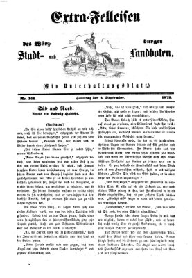 Extra-Felleisen (Würzburger Stadt- und Landbote) Sonntag 8. September 1872