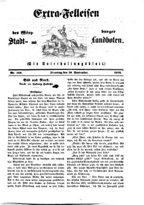 Extra-Felleisen (Würzburger Stadt- und Landbote) Dienstag 10. September 1872