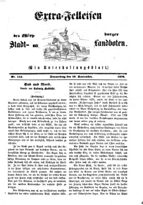 Extra-Felleisen (Würzburger Stadt- und Landbote) Donnerstag 19. September 1872