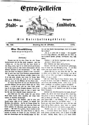 Extra-Felleisen (Würzburger Stadt- und Landbote) Dienstag 15. Oktober 1872