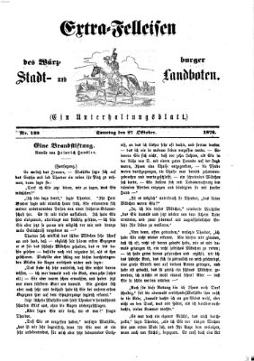 Extra-Felleisen (Würzburger Stadt- und Landbote) Sonntag 27. Oktober 1872