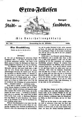 Extra-Felleisen (Würzburger Stadt- und Landbote) Donnerstag 31. Oktober 1872