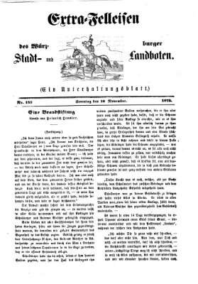 Extra-Felleisen (Würzburger Stadt- und Landbote) Sonntag 10. November 1872