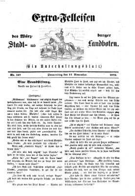 Extra-Felleisen (Würzburger Stadt- und Landbote) Donnerstag 14. November 1872