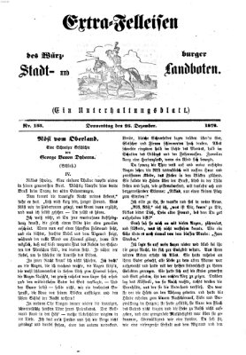 Extra-Felleisen (Würzburger Stadt- und Landbote) Donnerstag 26. Dezember 1872