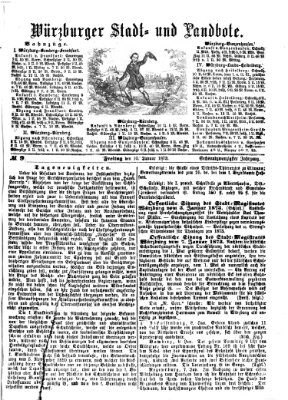 Würzburger Stadt- und Landbote Freitag 10. Januar 1873