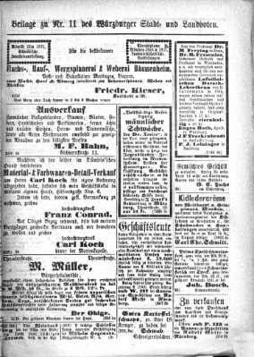 Würzburger Stadt- und Landbote Montag 13. Januar 1873