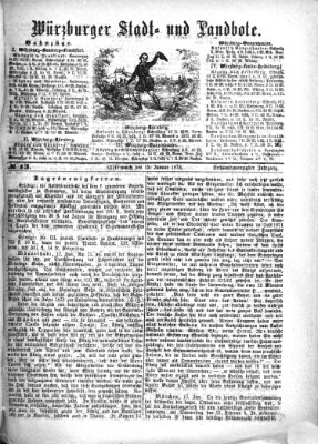 Würzburger Stadt- und Landbote Mittwoch 15. Januar 1873