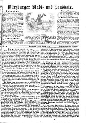 Würzburger Stadt- und Landbote Dienstag 21. Januar 1873