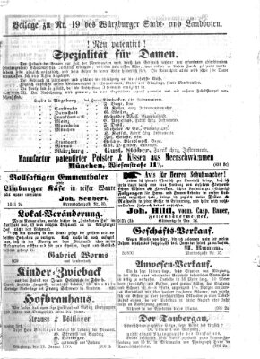 Würzburger Stadt- und Landbote Mittwoch 22. Januar 1873