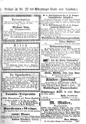 Würzburger Stadt- und Landbote Samstag 25. Januar 1873