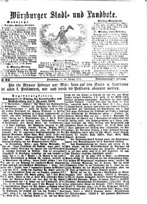 Würzburger Stadt- und Landbote Dienstag 28. Januar 1873