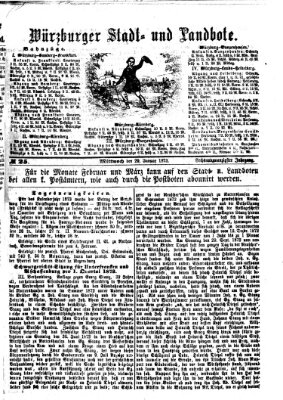 Würzburger Stadt- und Landbote Mittwoch 29. Januar 1873