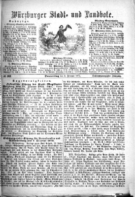 Würzburger Stadt- und Landbote Donnerstag 6. Februar 1873