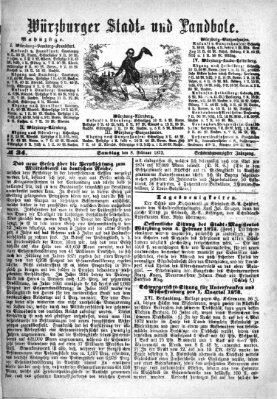 Würzburger Stadt- und Landbote Samstag 8. Februar 1873