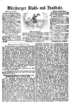 Würzburger Stadt- und Landbote Dienstag 11. Februar 1873