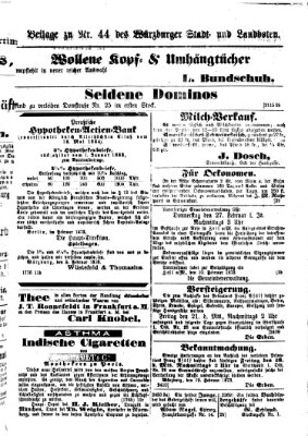 Würzburger Stadt- und Landbote Donnerstag 20. Februar 1873