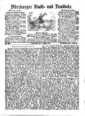 Würzburger Stadt- und Landbote Dienstag 11. März 1873