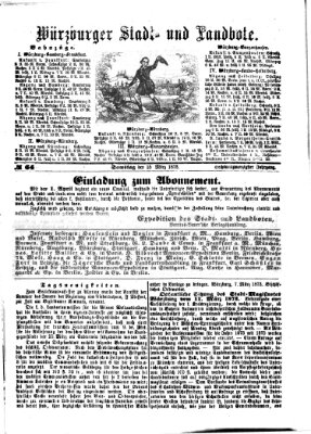 Würzburger Stadt- und Landbote Samstag 15. März 1873